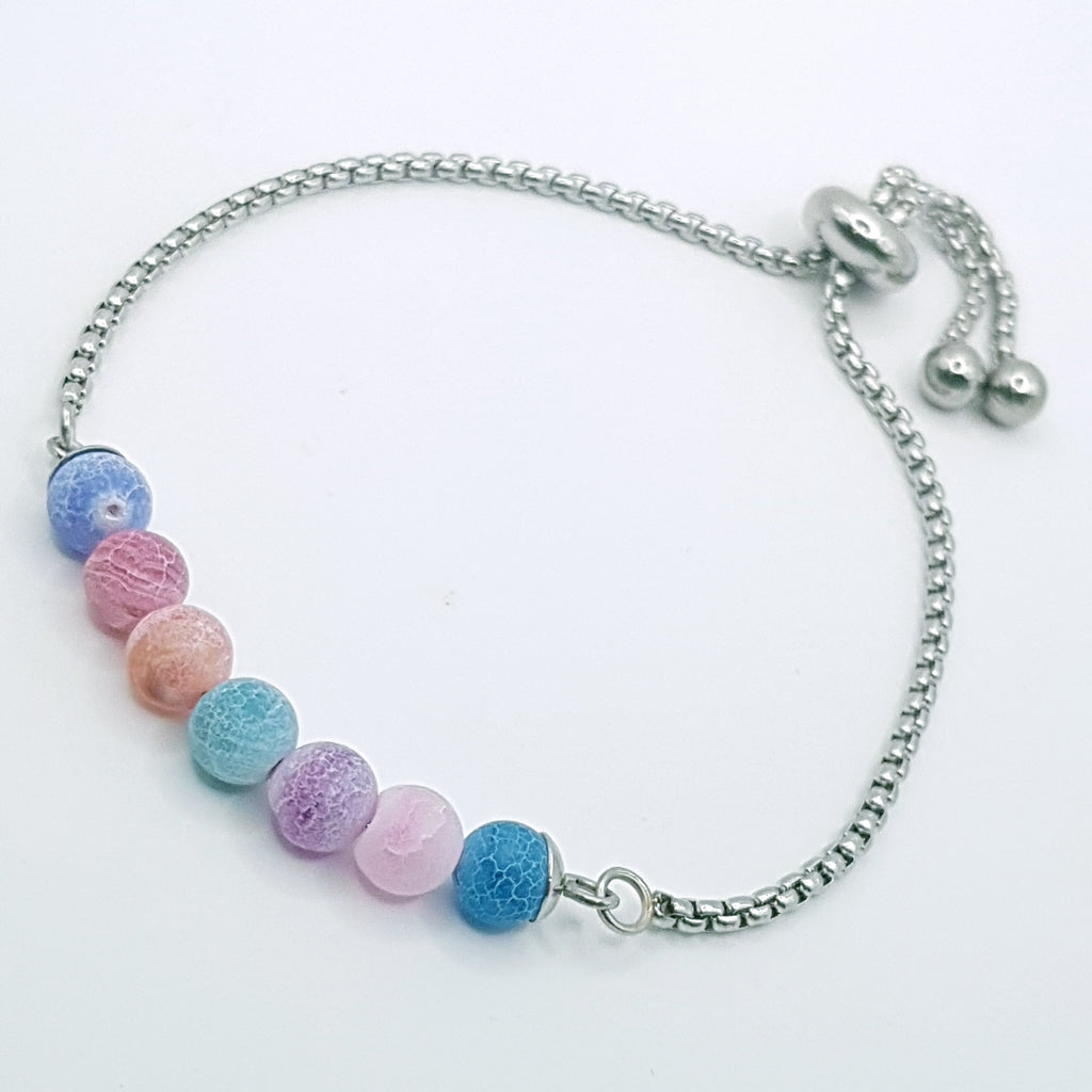 Frosted Agate slider Bracelet image 2