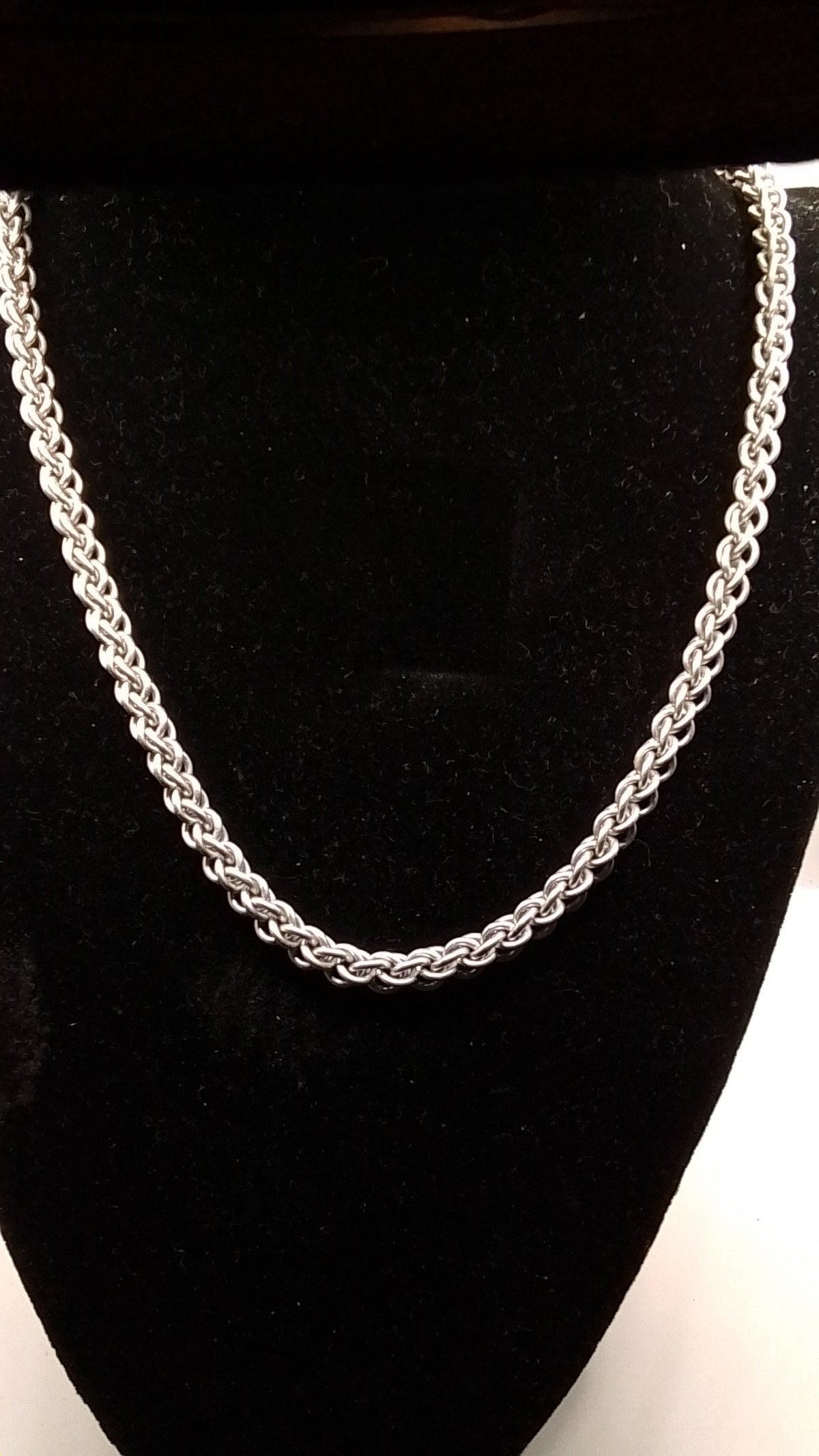 Jens Pind Link  Chainmaille Necklace - Bright Aluminium