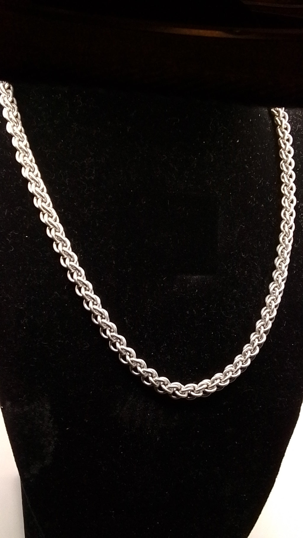 Jens Pind Link  Chainmaille Necklace - Bright Aluminium
