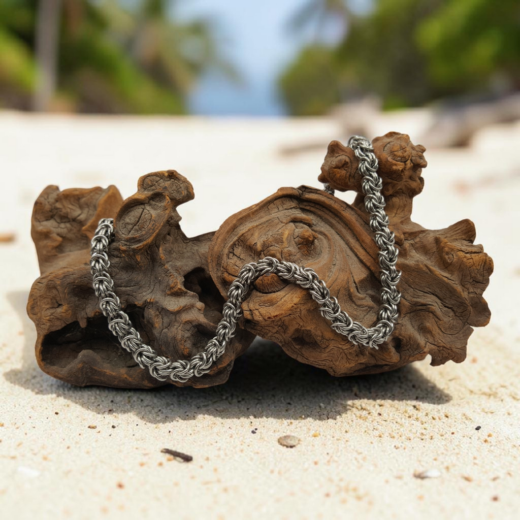 Rosetta Chainmaille Necklace - Stainless Steel