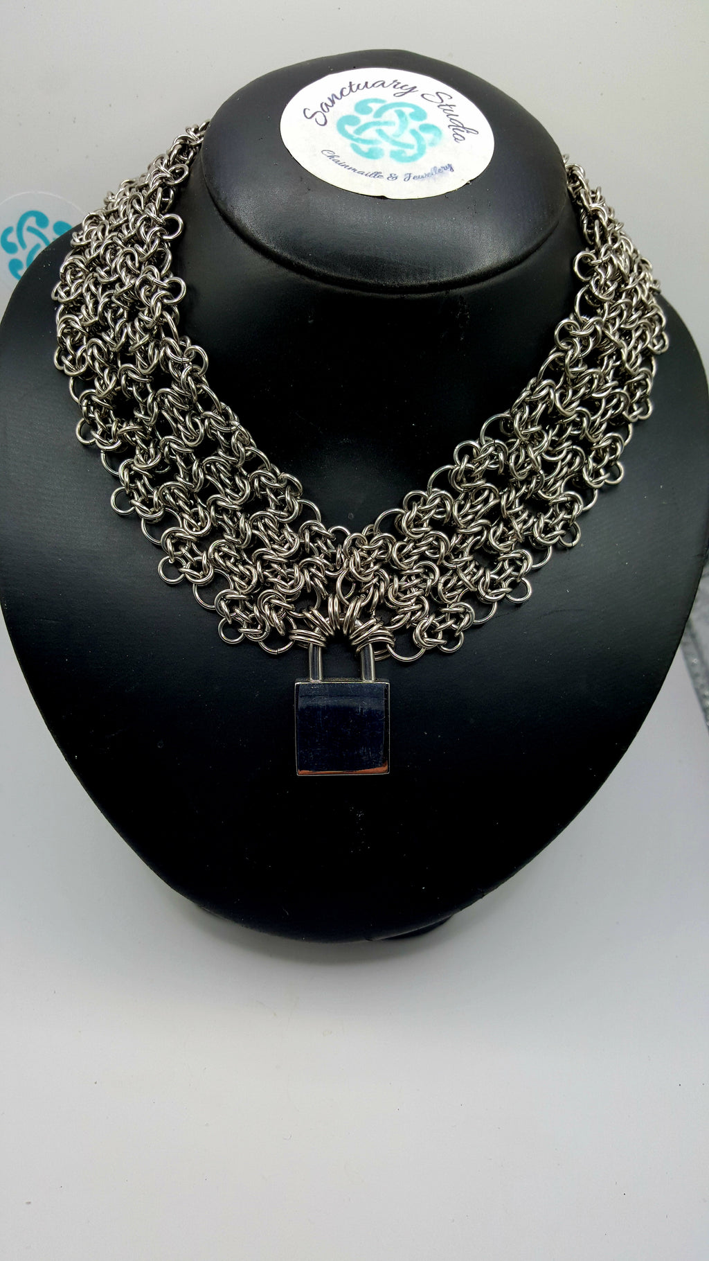 Byzantine Lace Filigree Chainmaille Day Collar - Stainless Steel