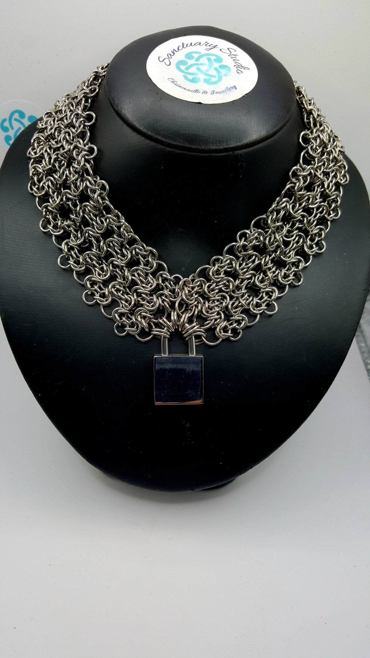 Byzantine Lace Filigree Chainmaille Day Collar - Stainless Steel