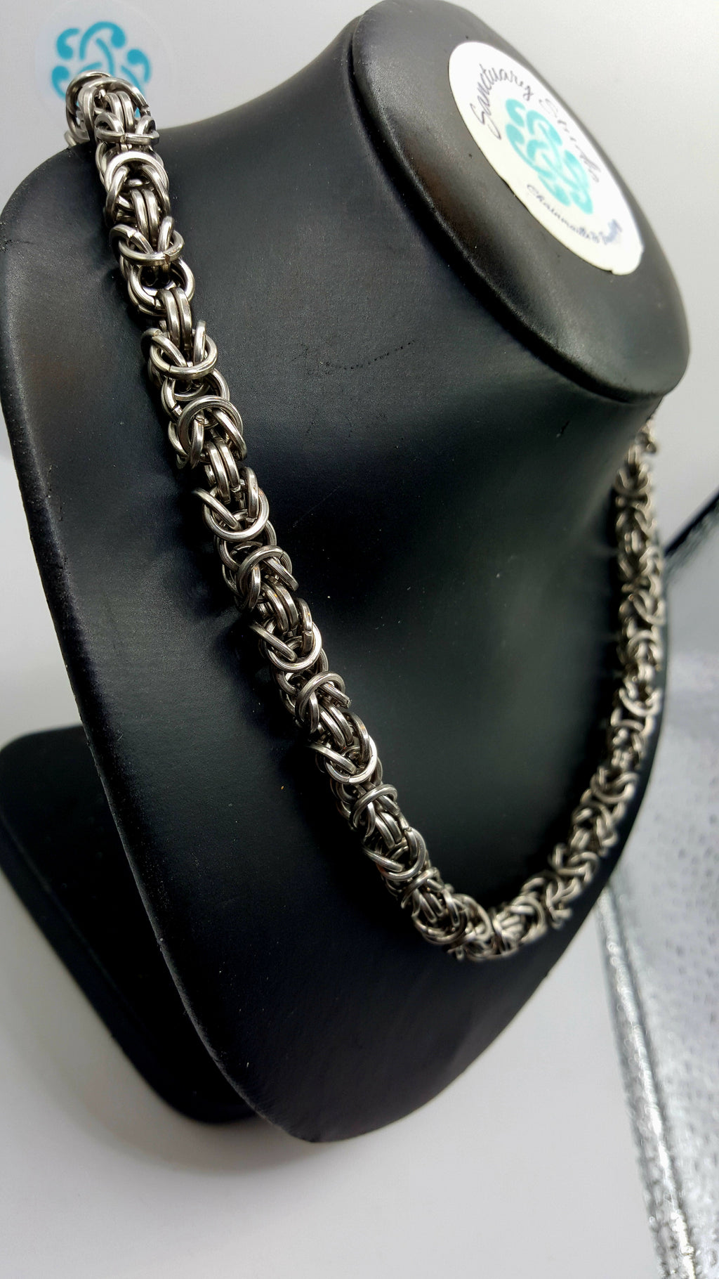 Byzantine Chainmaille Necklace / Wallet Chain - Stainless Steel