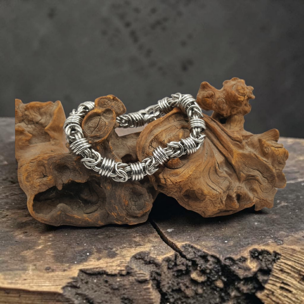 Byzantine Orbital  Chainmaille Bracelet - Stainless Steel