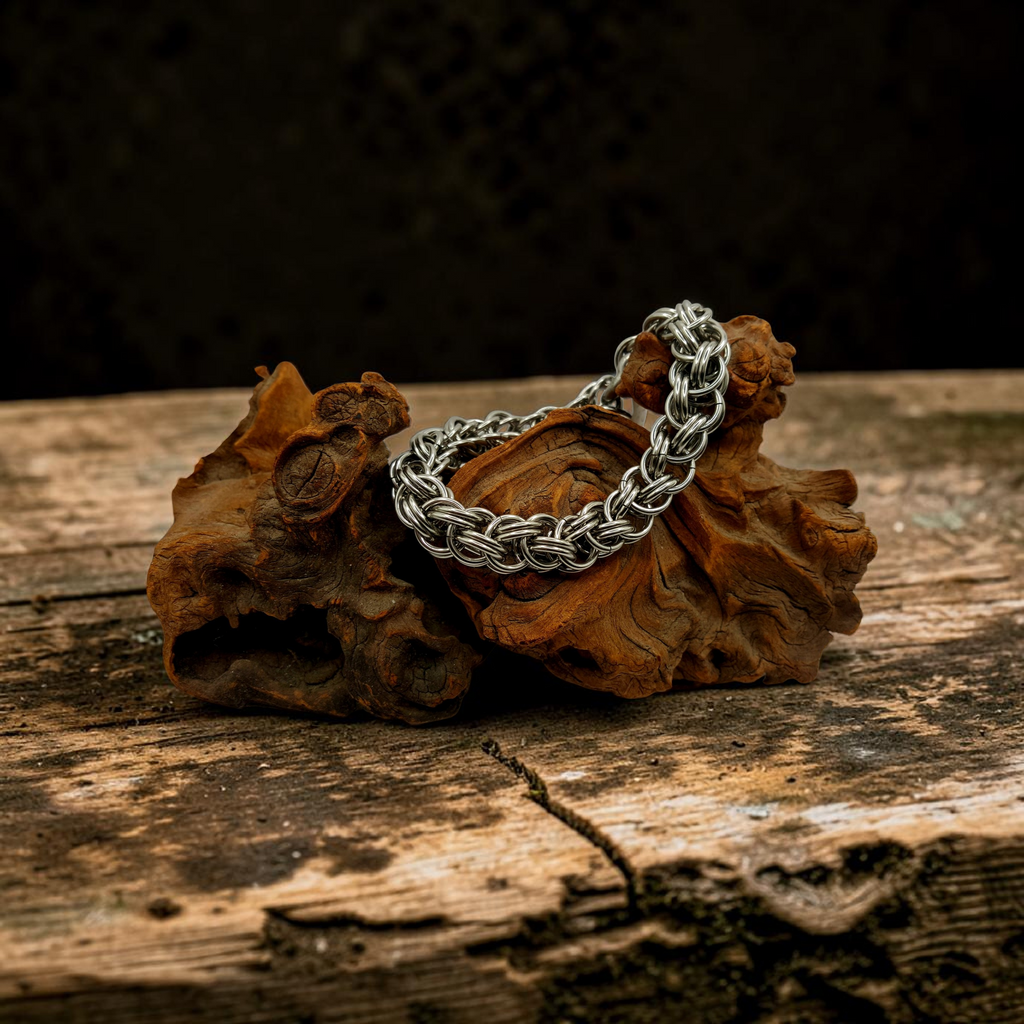 Full Persian X Back 6 in 1 Chainmaille Bracelet - Stainless Steel