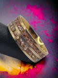Double Channel Tungsten Carbide 8mm Inlay Ring image 0
