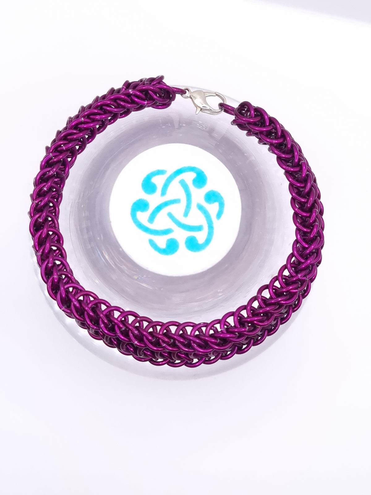 Alligator Back Orchid Reversible Bracelet image 3