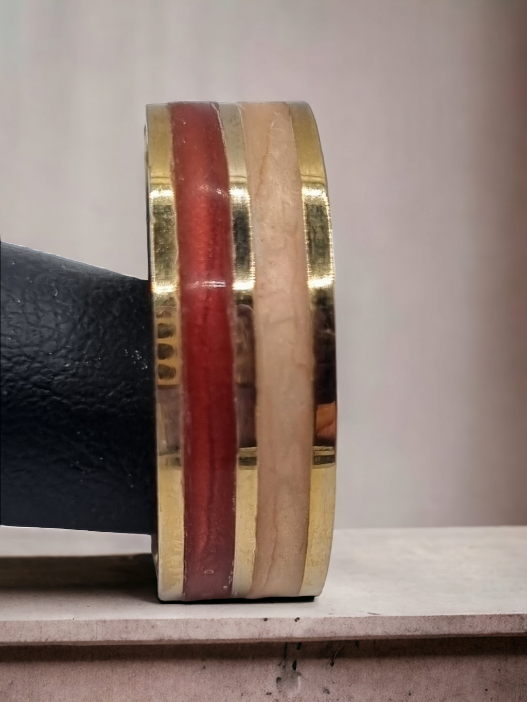 Double Channel Tungsten Carbide 8mm Inlay Ring image 1