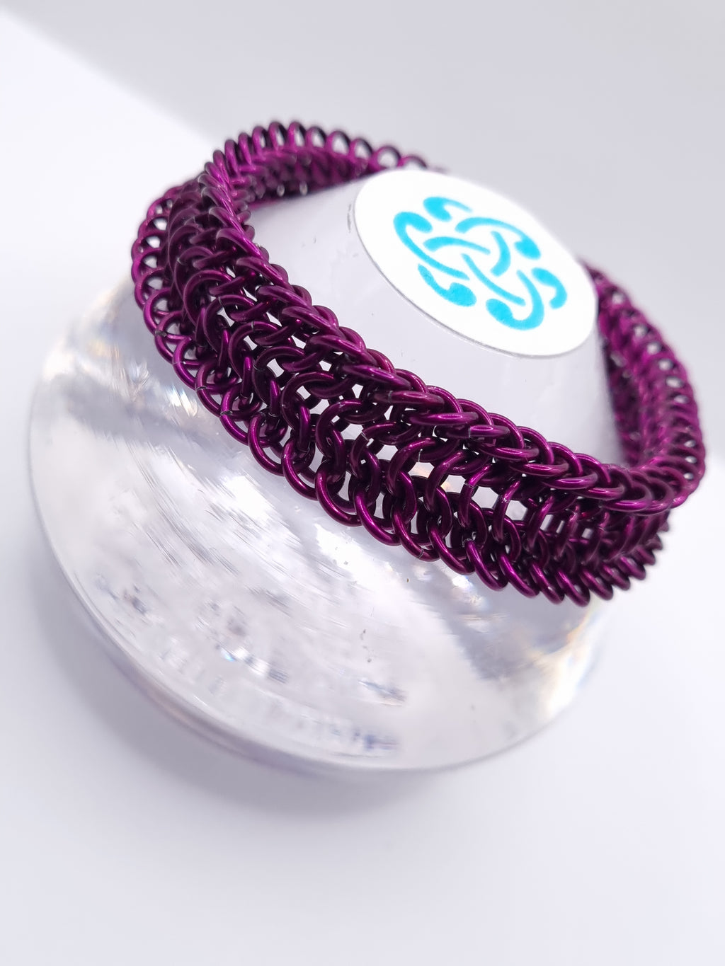 Alligator Back Orchid Reversible Bracelet image 0