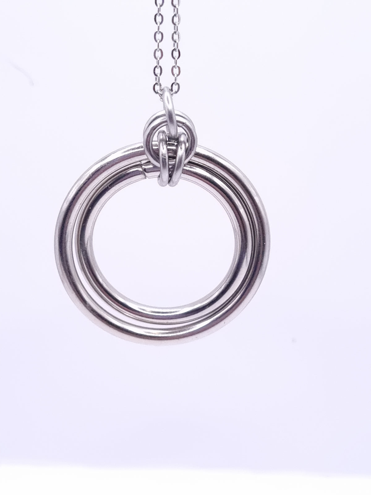 Gemini double ring Pendant image 2