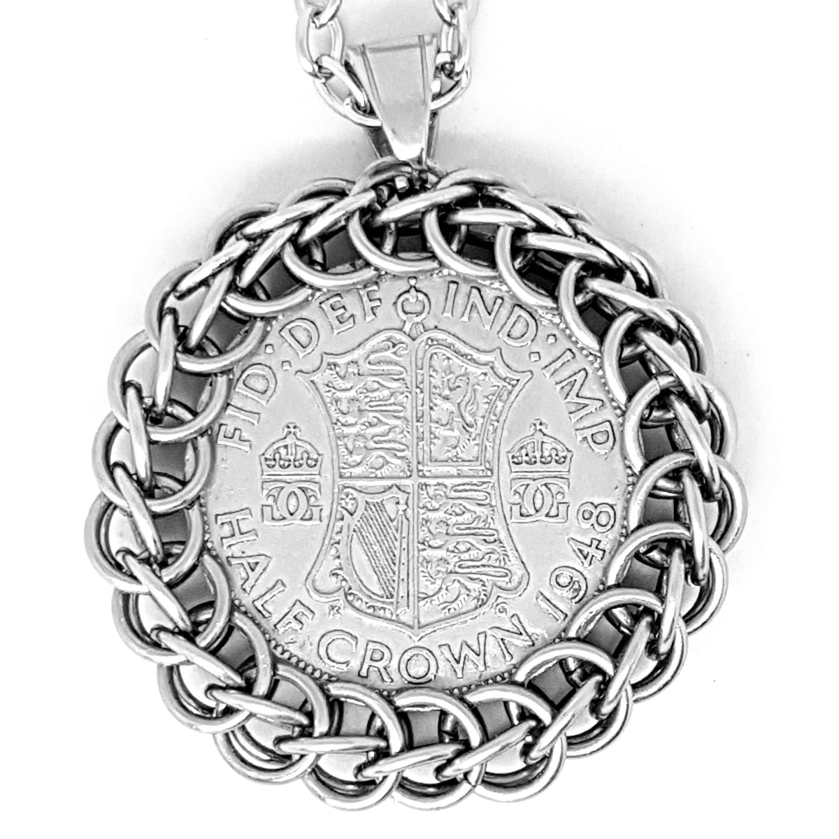 Half Crown Pendant Necklace image 0