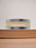 Iridescent Gold Tungsten Carbide 8mm Straight Edged Inlay Ring image 0