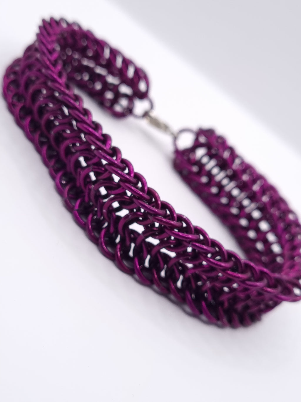 Alligator Back Orchid Reversible Bracelet image 4