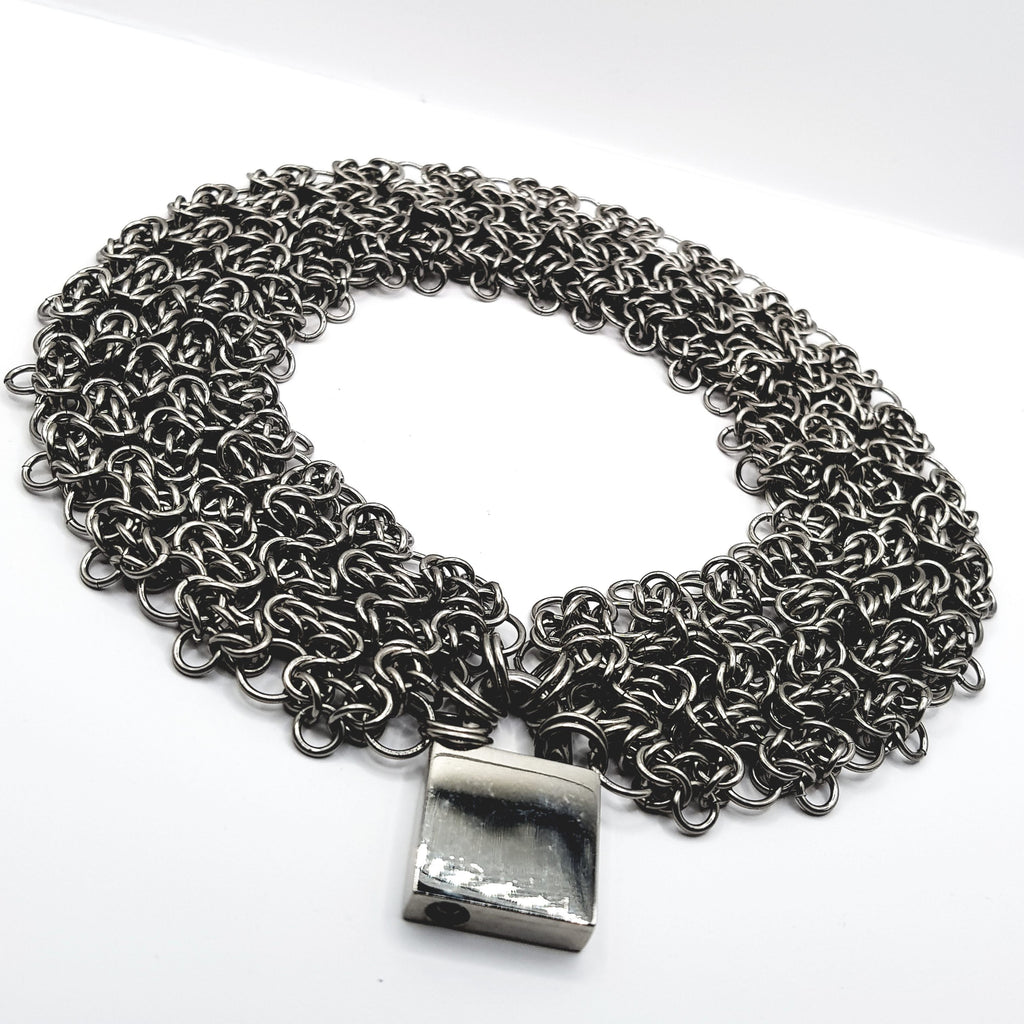 Byzantine Lace Filigree Chainmaille Day collar image 0