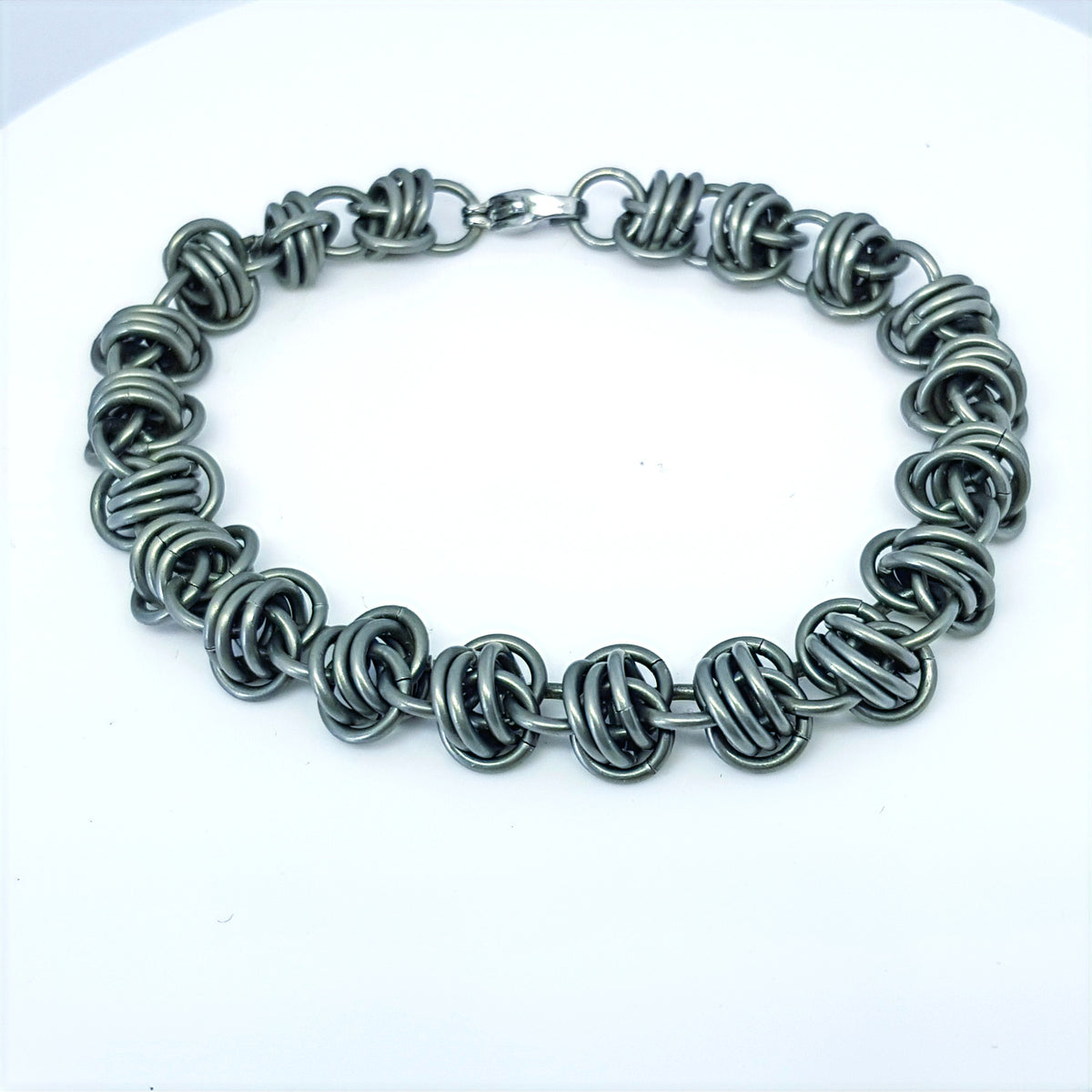 Barrel Weave Chainmaille Bracelet SSGM image 2