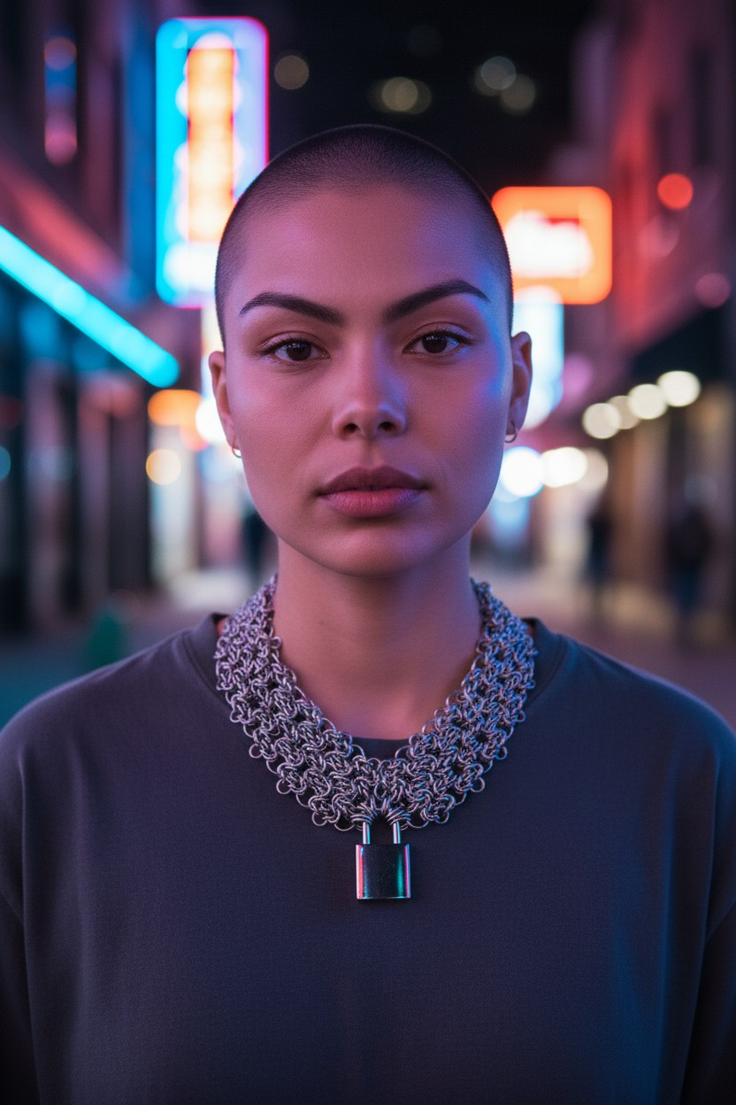 Byzantine Lace Filigree Chainmaille Day Collar - Stainless Steel