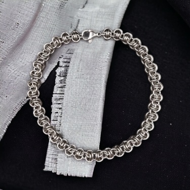 Barrel Weave Micro Chainmaille Bracelet - Sanctuary Studio