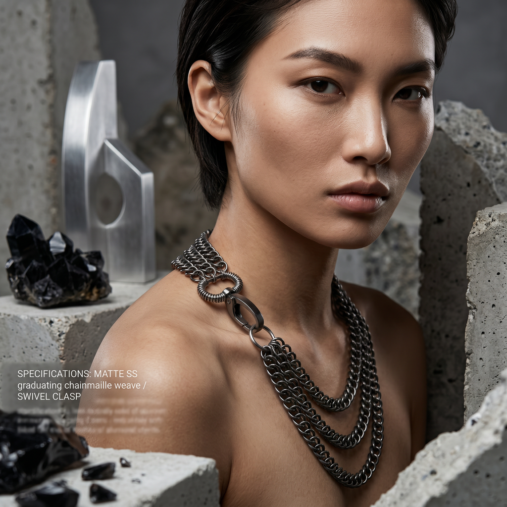 Half Persian 3in1 Chainmaille Necklace - Sanctuary Studio