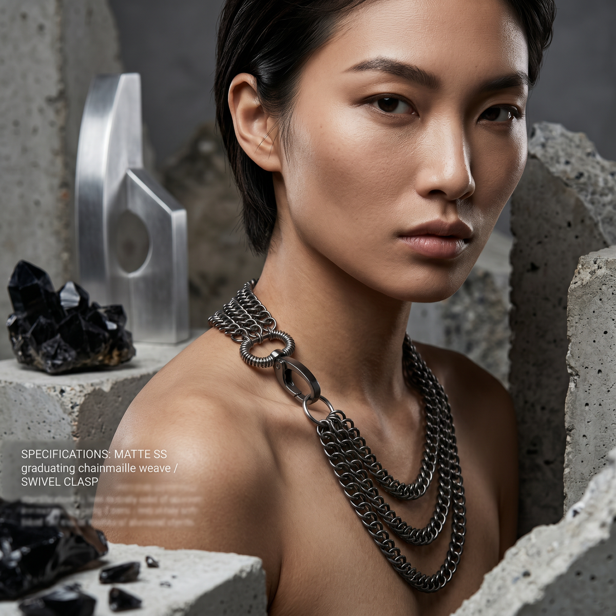 Half Persian 3in1 Chainmaille Necklace - Sanctuary Studio