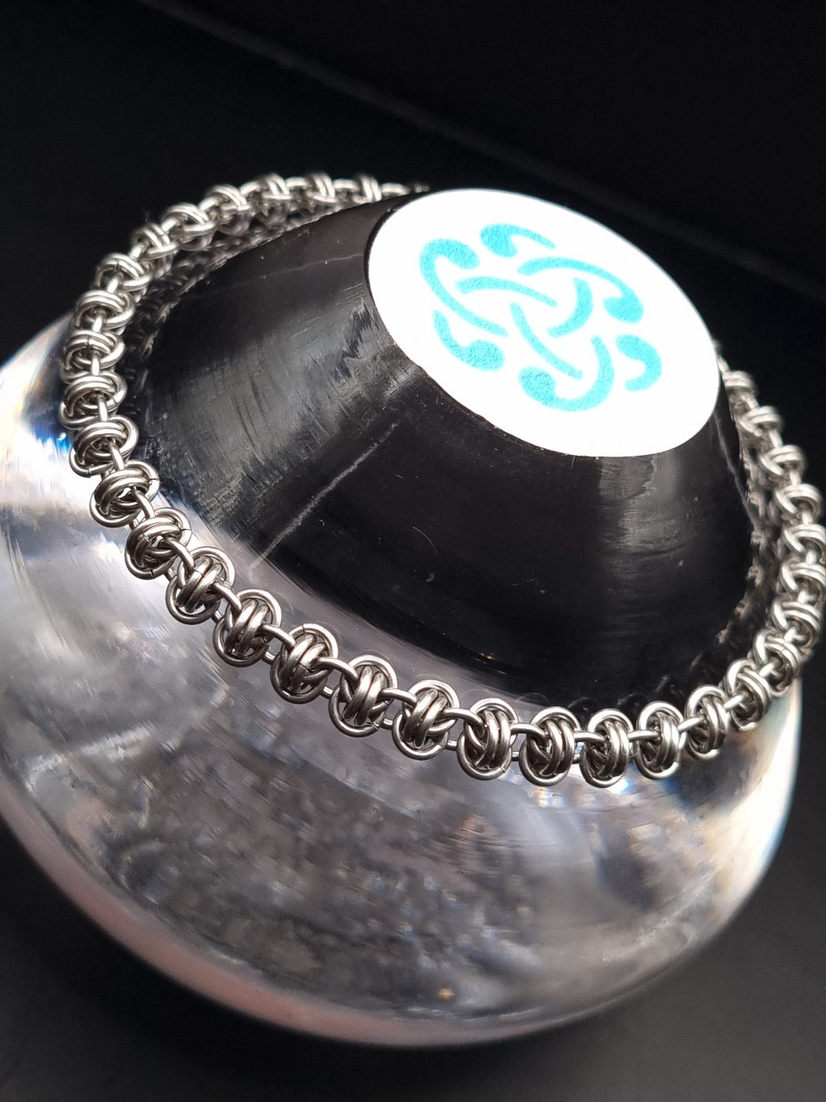 Barrel Weave Micro Chainmaille Bracelet image 1