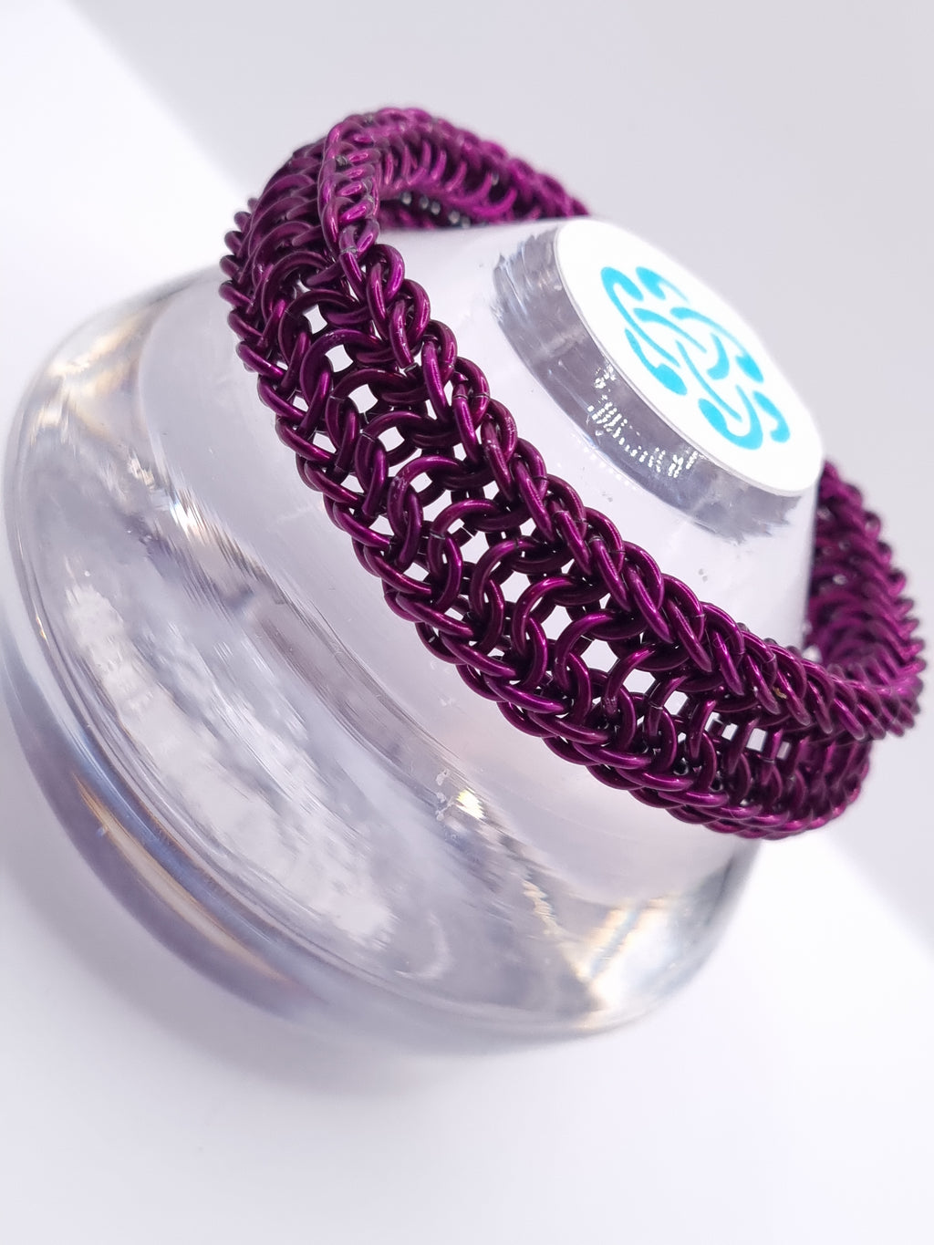 Alligator Back Orchid Reversible Bracelet image 2