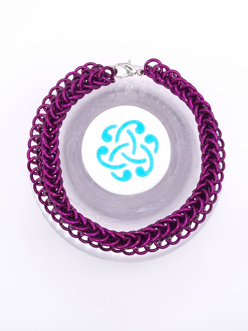 Alligator Back Orchid Reversible Bracelet image 5