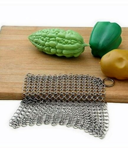 Stainless Pot Scourer - For Cast Iron, Stainless Steel & Hard Anodized Cookware image 3