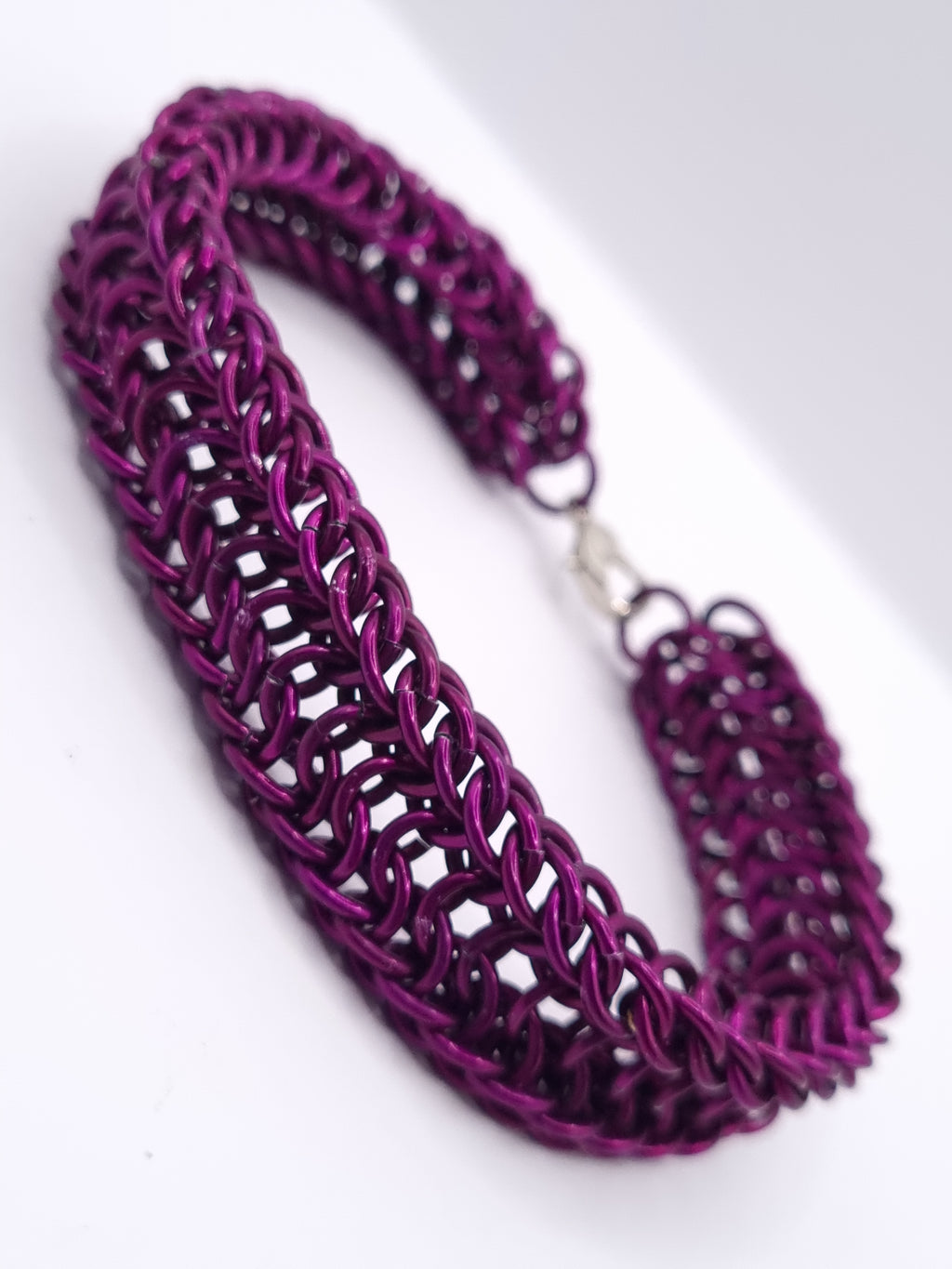 Alligator Back Orchid Reversible Bracelet image 1