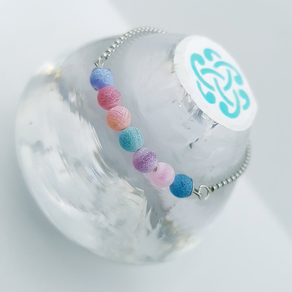 Frosted Agate slider Bracelet image 3