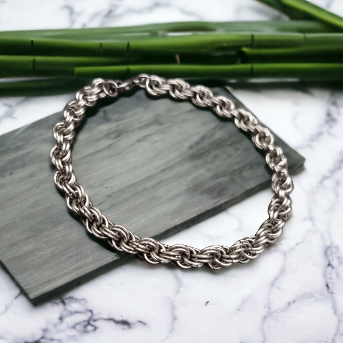Spiral 8:2 Weave Micro Chainmaille Bracelet - Sanctuary Studio